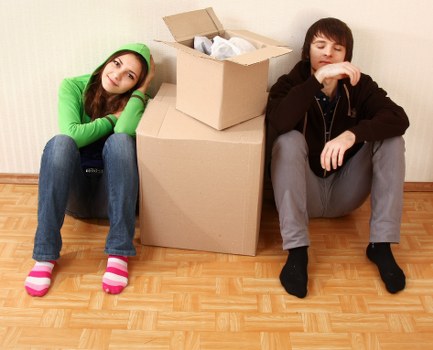 Furniture and boxes prepared for storage in Harrowonthehill