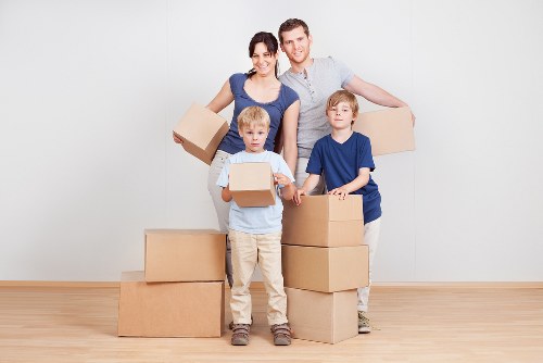 Secure student storage space in Harrow on the Hill with boxed items