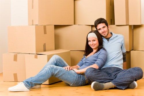Navigating stairs and lifts during a Harrow-on-the-Hill flat move