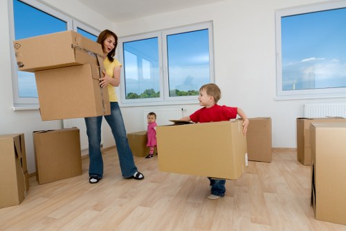 Furniture storage solution in Harrowonthehill with household items safely arranged