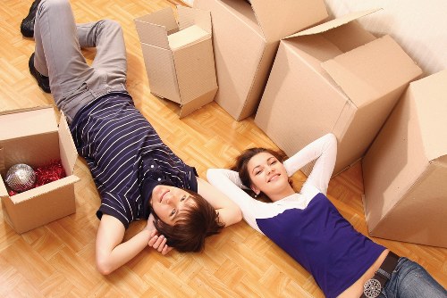 Packing boxes for a house move in Harrow on the Hill